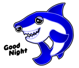 Kawaii Cool Shark sticker #3649811
