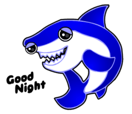 Kawaii Cool Shark sticker #3649811