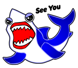 Kawaii Cool Shark sticker #3649812