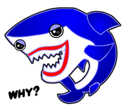 Kawaii Cool Shark sticker #3649813