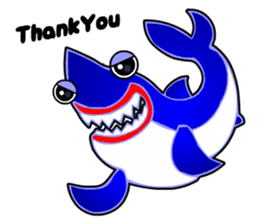 Kawaii Cool Shark sticker #3649814