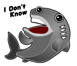 Kawaii Cool Shark sticker #3649818