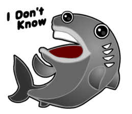 Kawaii Cool Shark sticker #3649818