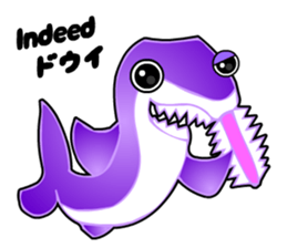 Kawaii Cool Shark sticker #3649820
