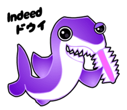 Kawaii Cool Shark sticker #3649820