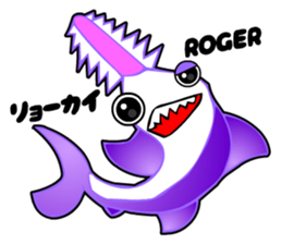 Kawaii Cool Shark sticker #3649821