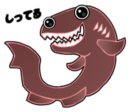Kawaii Cool Shark sticker #3649822