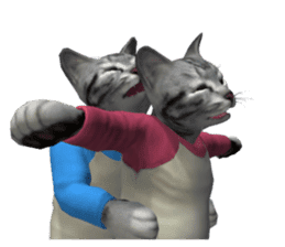 3D Cute Cats sticker #3650006