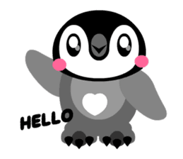 kawaii Comical Penguin sticker #3650064