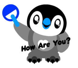 kawaii Comical Penguin sticker #3650066