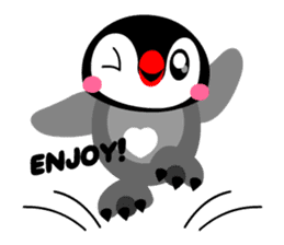 kawaii Comical Penguin sticker #3650075