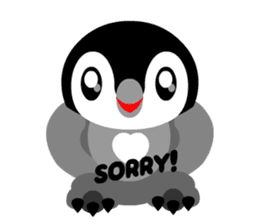 kawaii Comical Penguin sticker #3650077