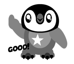 kawaii Comical Penguin sticker #3650079