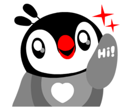 kawaii Comical Penguin sticker #3650081