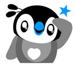 kawaii Comical Penguin sticker #3650083