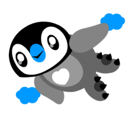 kawaii Comical Penguin sticker #3650086