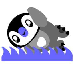 kawaii Comical Penguin sticker #3650087