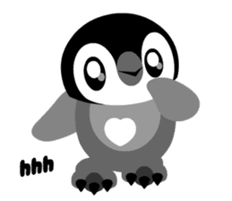 kawaii Comical Penguin sticker #3650089