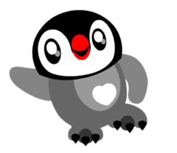 kawaii Comical Penguin sticker #3650090