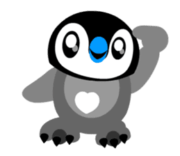 kawaii Comical Penguin sticker #3650091