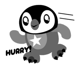 kawaii Comical Penguin sticker #3650092