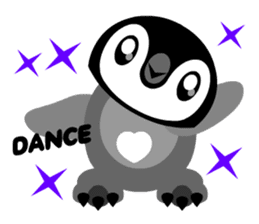 kawaii Comical Penguin sticker #3650094