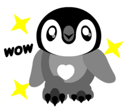 kawaii Comical Penguin sticker #3650096