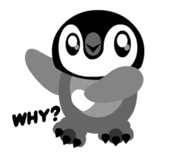 kawaii Comical Penguin sticker #3650097