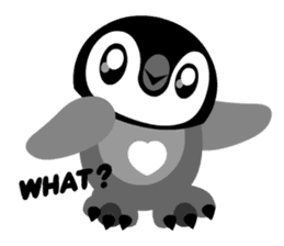 kawaii Comical Penguin sticker #3650098