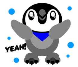 kawaii Comical Penguin sticker #3650100