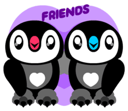 kawaii Comical Penguin sticker #3650101