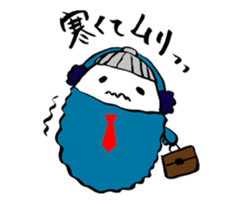 hand-writing office worker,TAMAGO-chan sticker #3650116