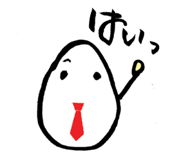 hand-writing office worker,TAMAGO-chan sticker #3650120