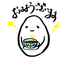 hand-writing office worker,TAMAGO-chan sticker #3650139