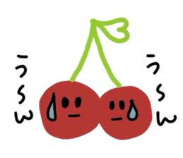 twins cherry sticker #3650483