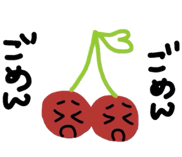 twins cherry sticker #3650488