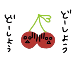 twins cherry sticker #3650496