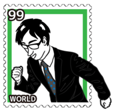Stamp Sticker (WORLD 99) sticker #3650555