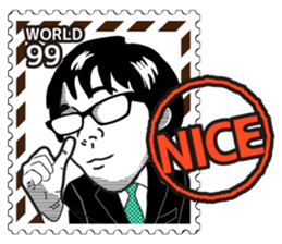 Stamp Sticker (WORLD 99) sticker #3650585