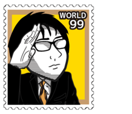 Stamp Sticker (WORLD 99) sticker #3650589