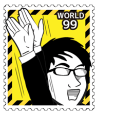 Stamp Sticker (WORLD 99) sticker #3650590