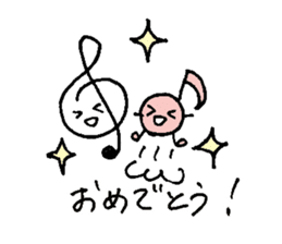 lovely musical notes sticker #3652072