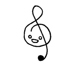 lovely musical notes sticker #3652107