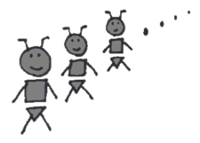 PLAYFUL ANT of the Bipedalism sticker #3653051