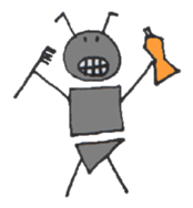 PLAYFUL ANT of the Bipedalism sticker #3653069