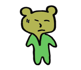 rainbow bear kumanosuke sticker #3654080