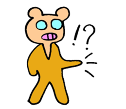 rainbow bear kumanosuke sticker #3654088