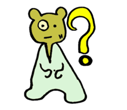 rainbow bear kumanosuke sticker #3654091