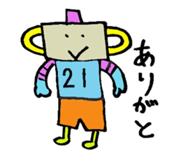 rainbow bear kumanosuke sticker #3654104