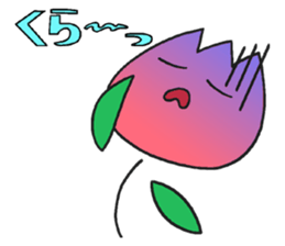 Boy and girl of the tulip sticker #3655246